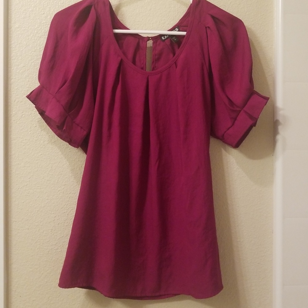 Express Fuschia Blouse Size Small